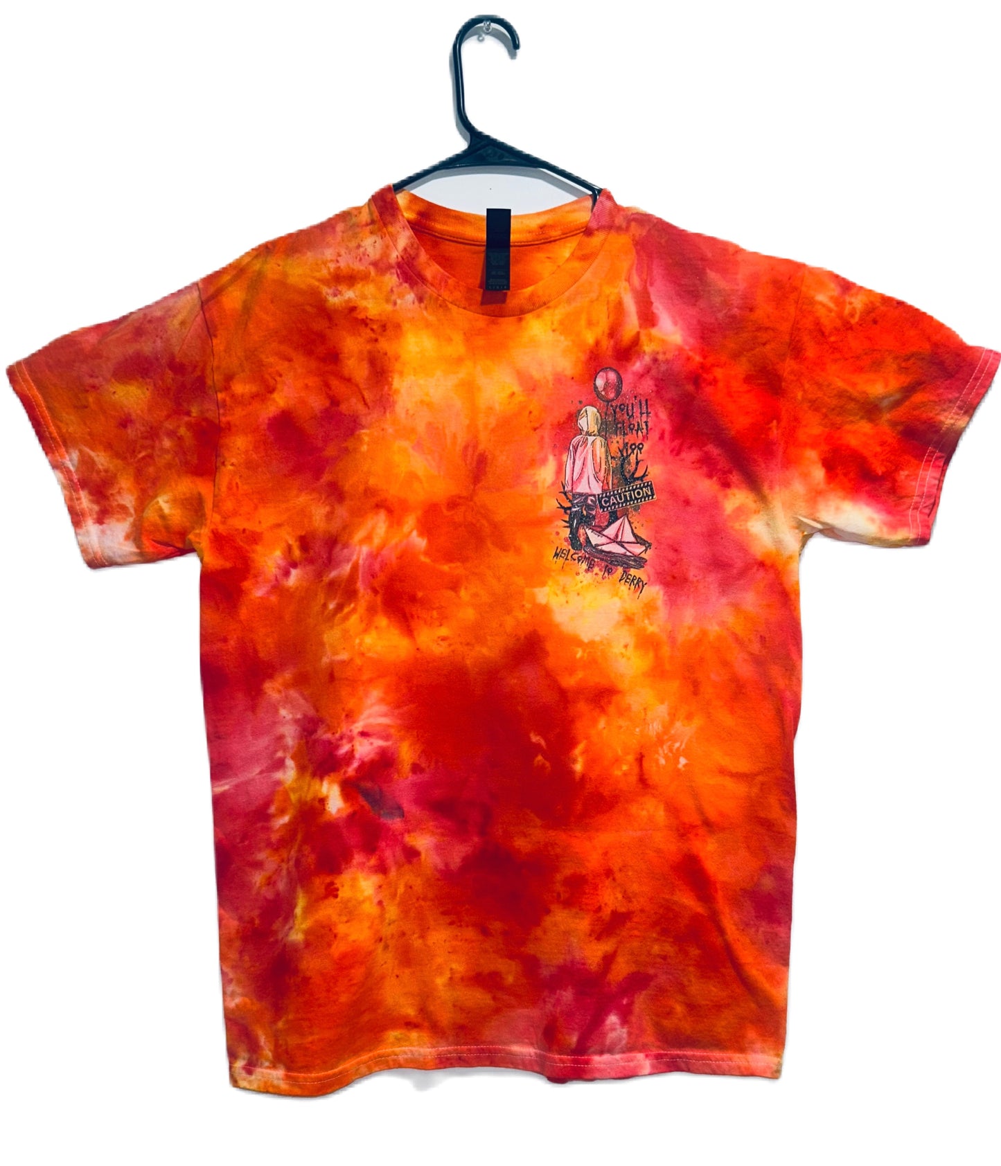 Pennywise The Dancing Clown Tie Dye T-Shirt or Crewneck Sweater With Option Of Glittered Design