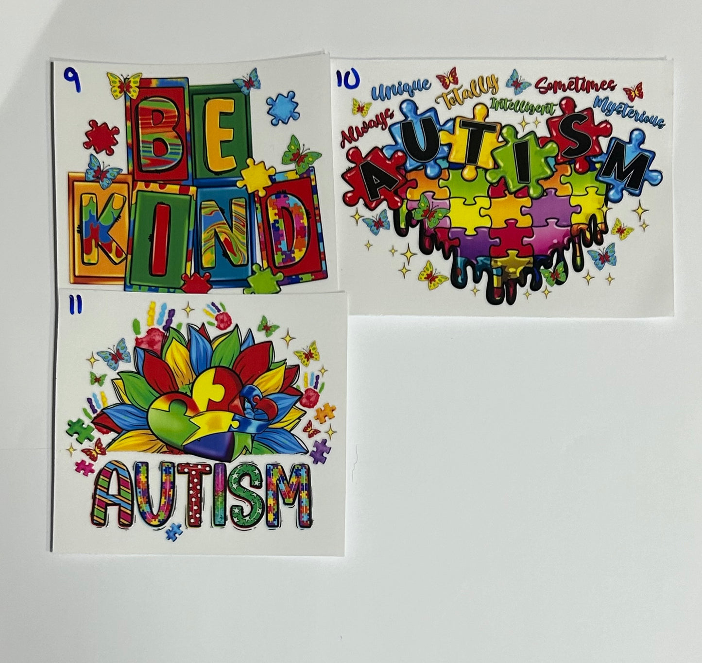 Autism Awareness Tumbler Wrap ( Build Your Own Tumbler )