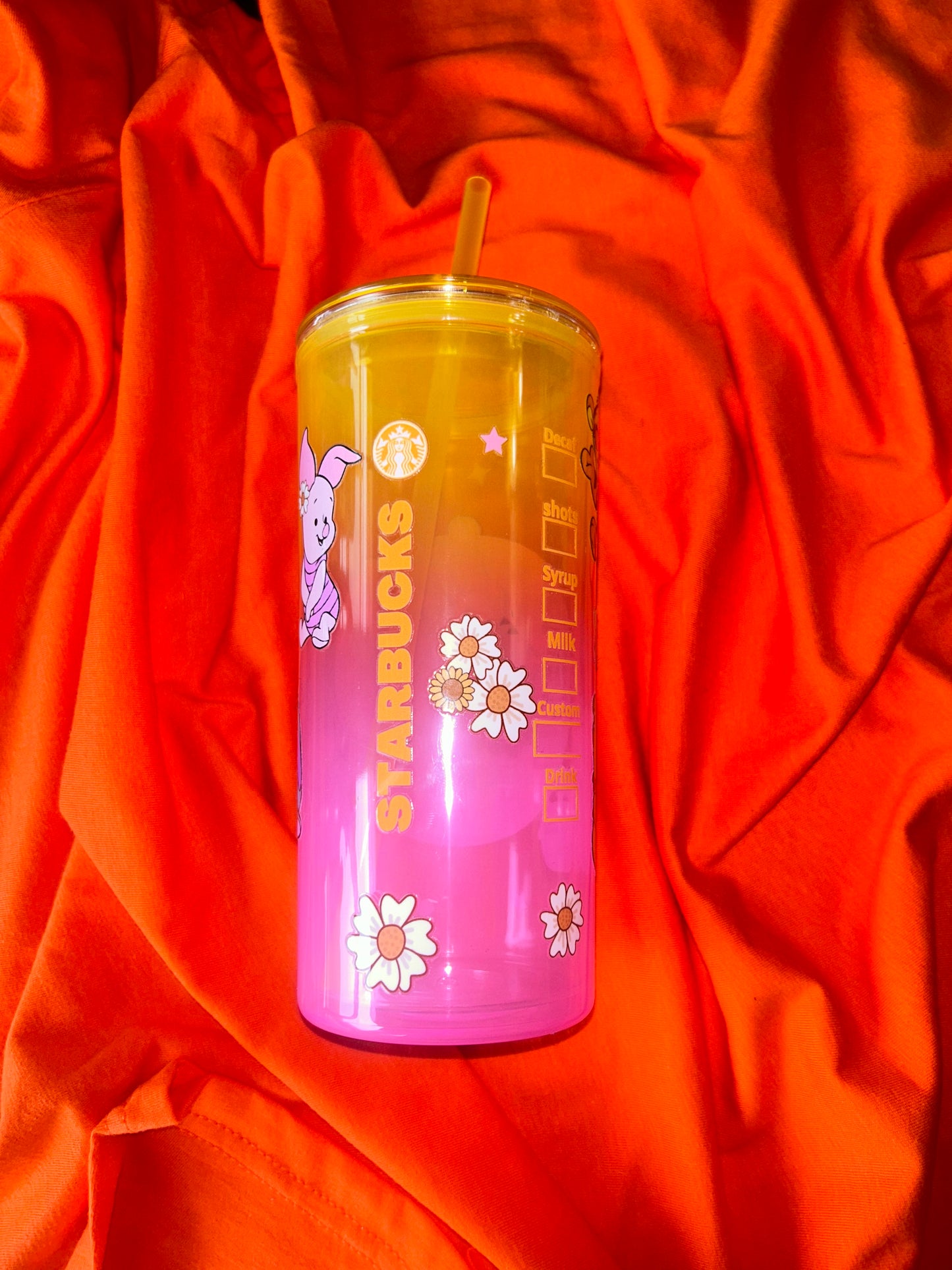 Pooh Pink & Yellow 21oz Tumbler