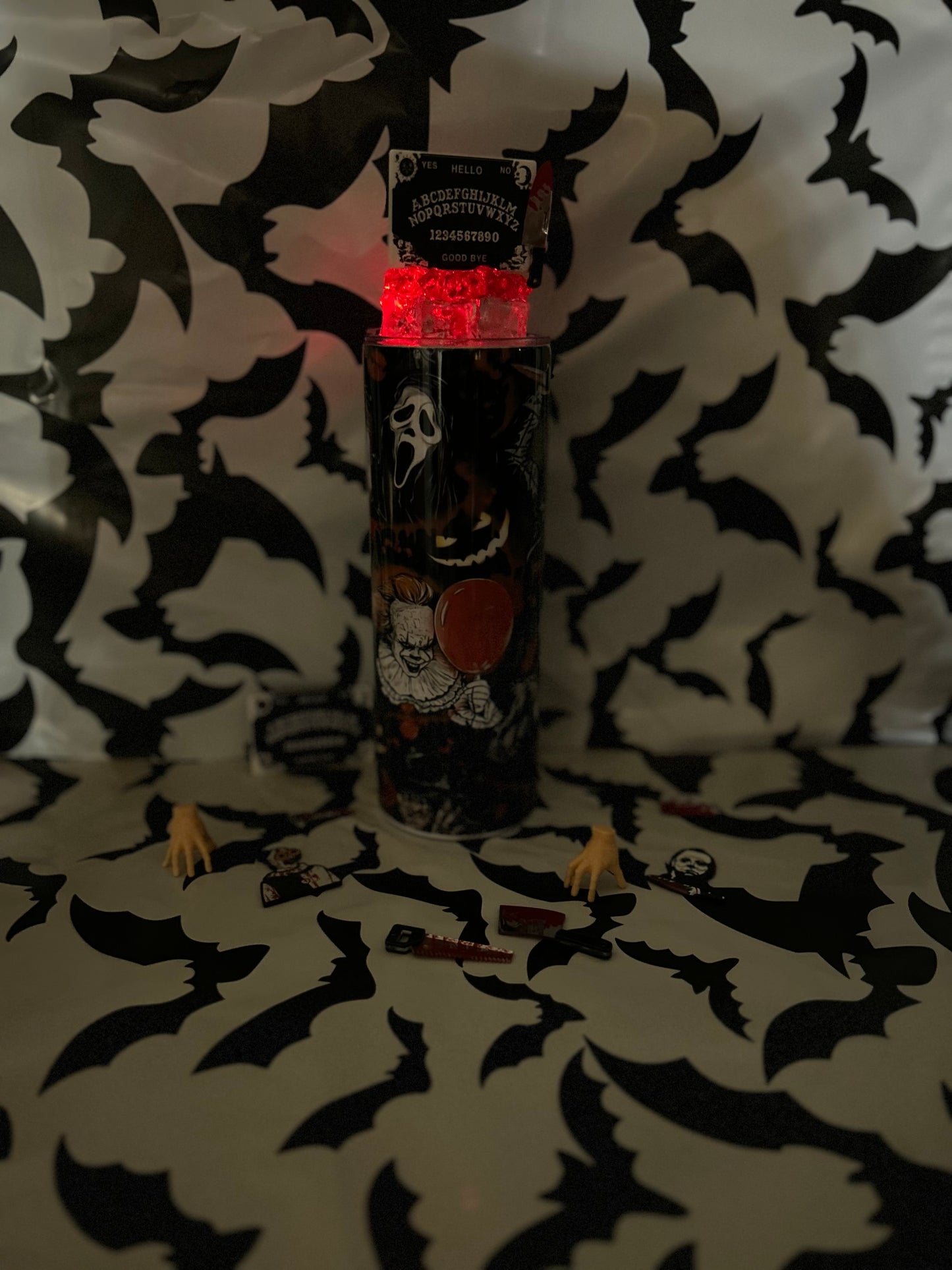 Horror Characters 20oz Tumbler With Matching Light Up Lid