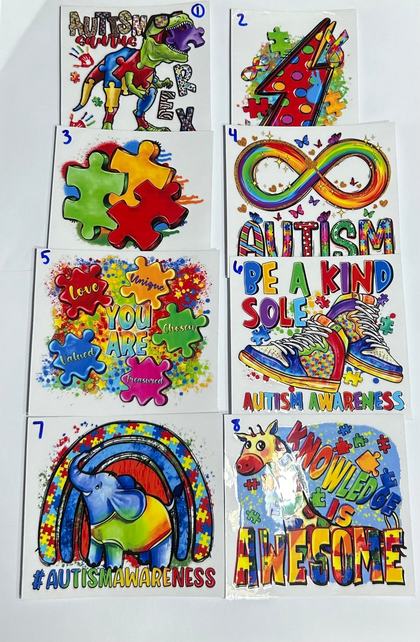 Autism Awareness Tumbler Wrap ( Build Your Own Tumbler )
