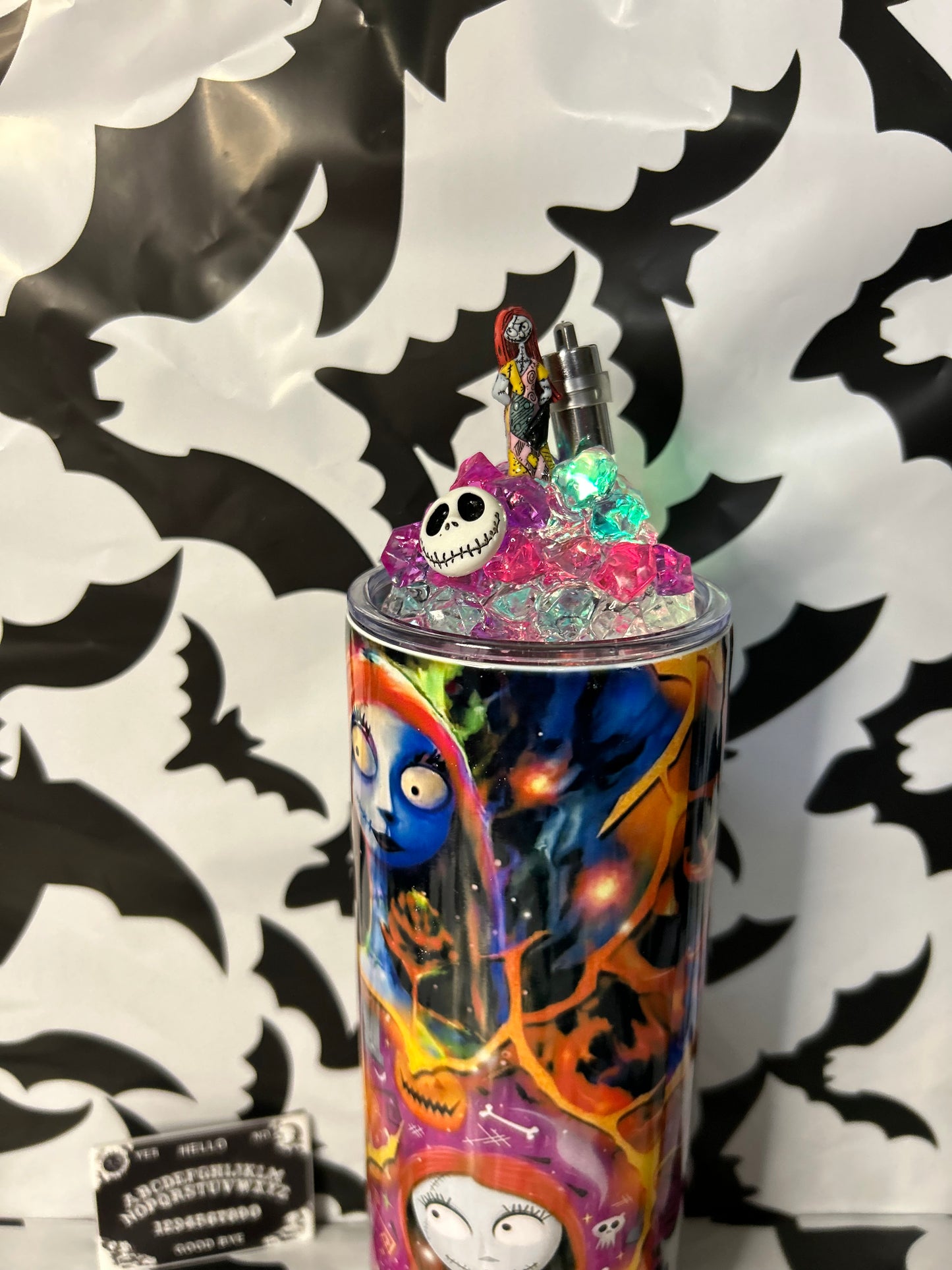 Nightmare Before Xmas Jack & Sally Tumbler With Matching Light Up Lid