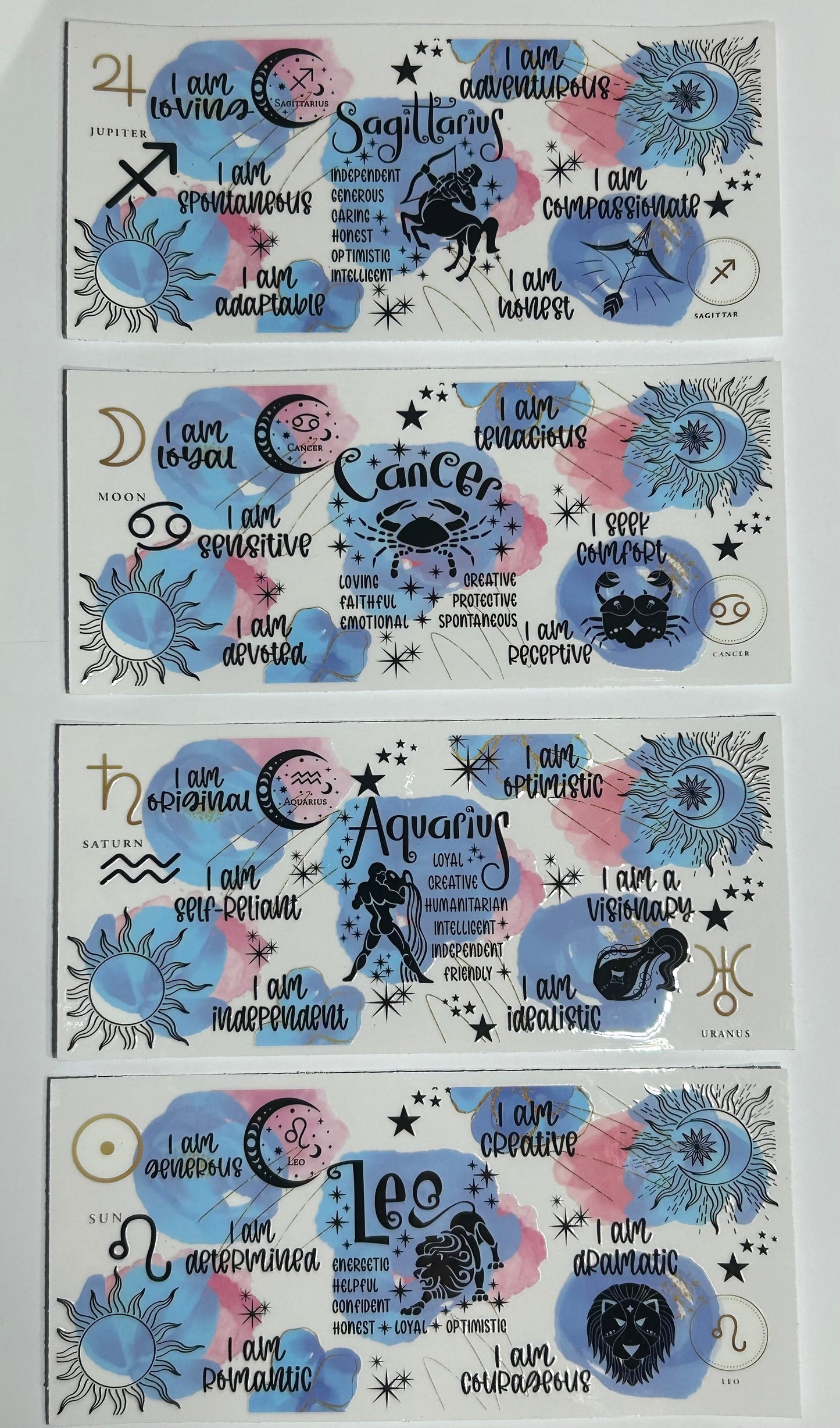 Zodiac Sign Tumbler Wrap ( Build Your Own Tumbler