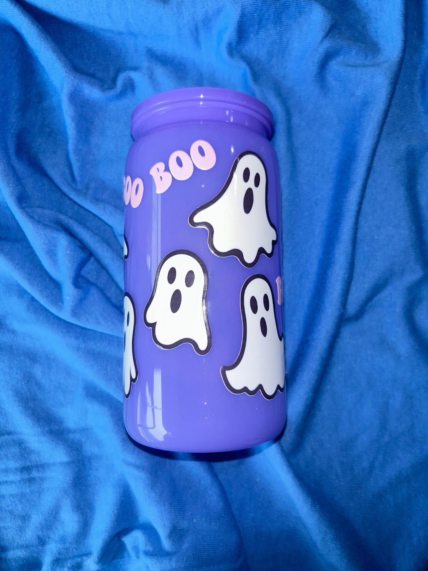 BOO Ghost Purple 16oz Acrylic Tumbler