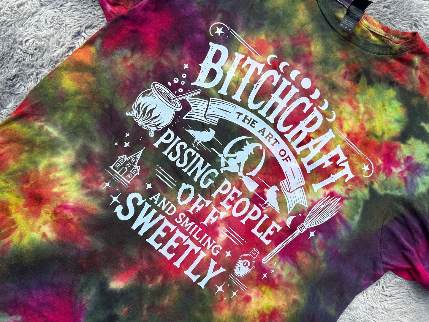 B*tchcraft WitchCraft Tie Dye T-Shirt Or Crewneck Sweater