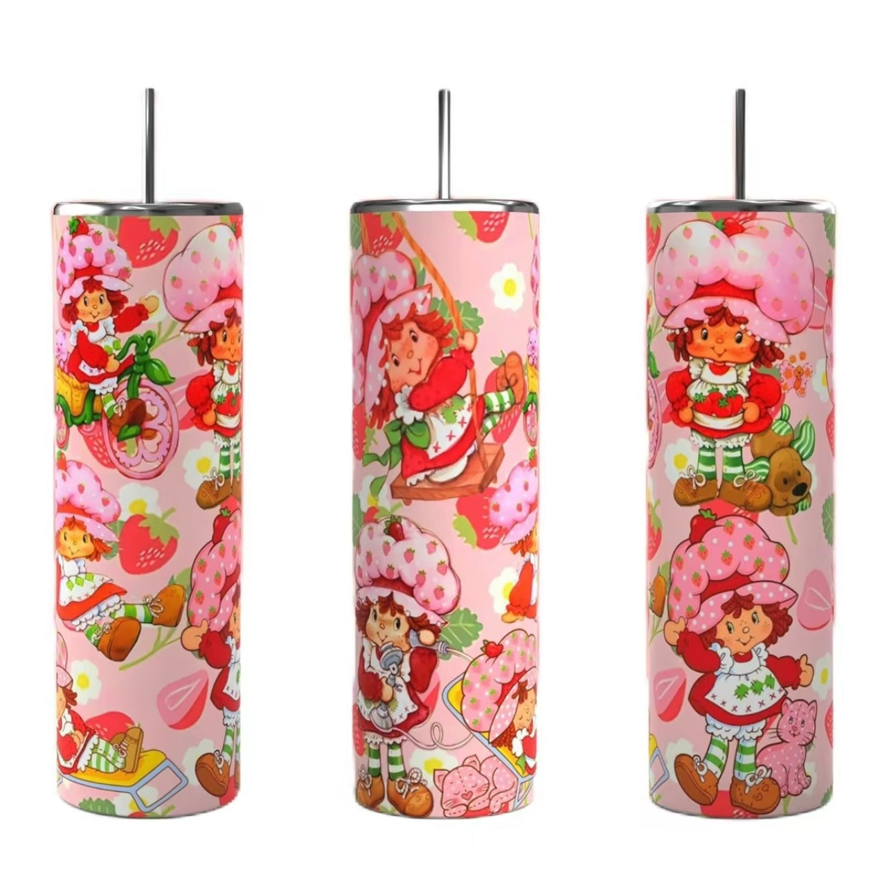 Vintage Strawberry Shortcake Tumbler