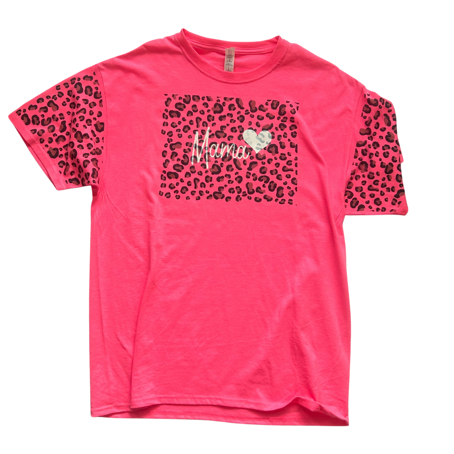 CLEARENCE Mama Cheetah Print T-Shirt