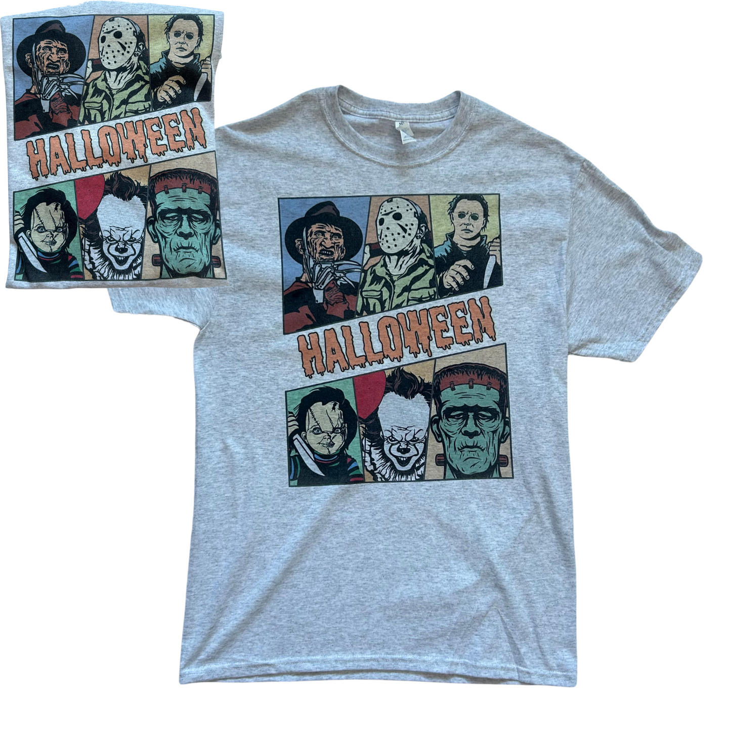 CLEARENCE Horror Characters Short Sleeve T-Shirt
