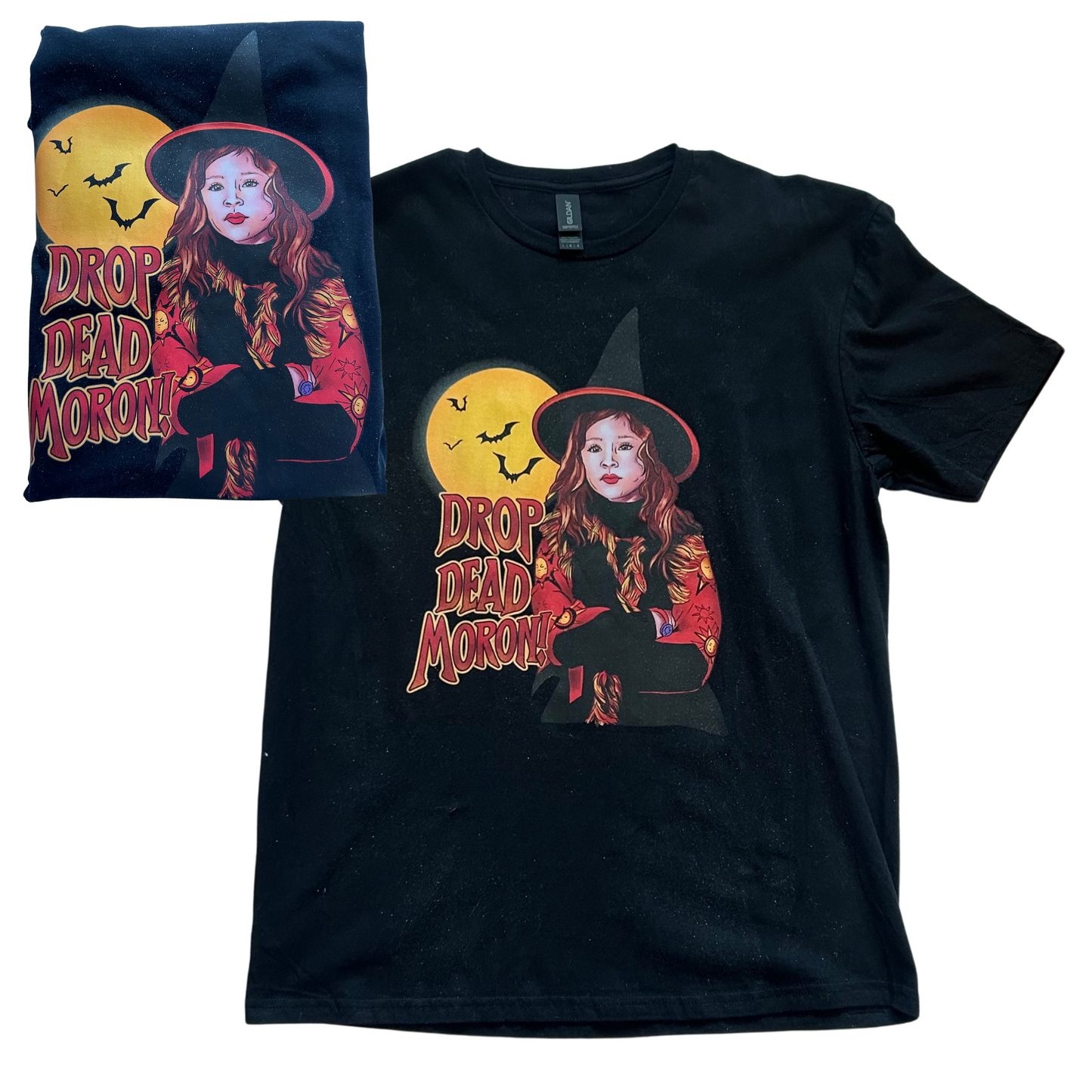 CLEARENCE Black Hocus Pocus Glittered T-Shirt