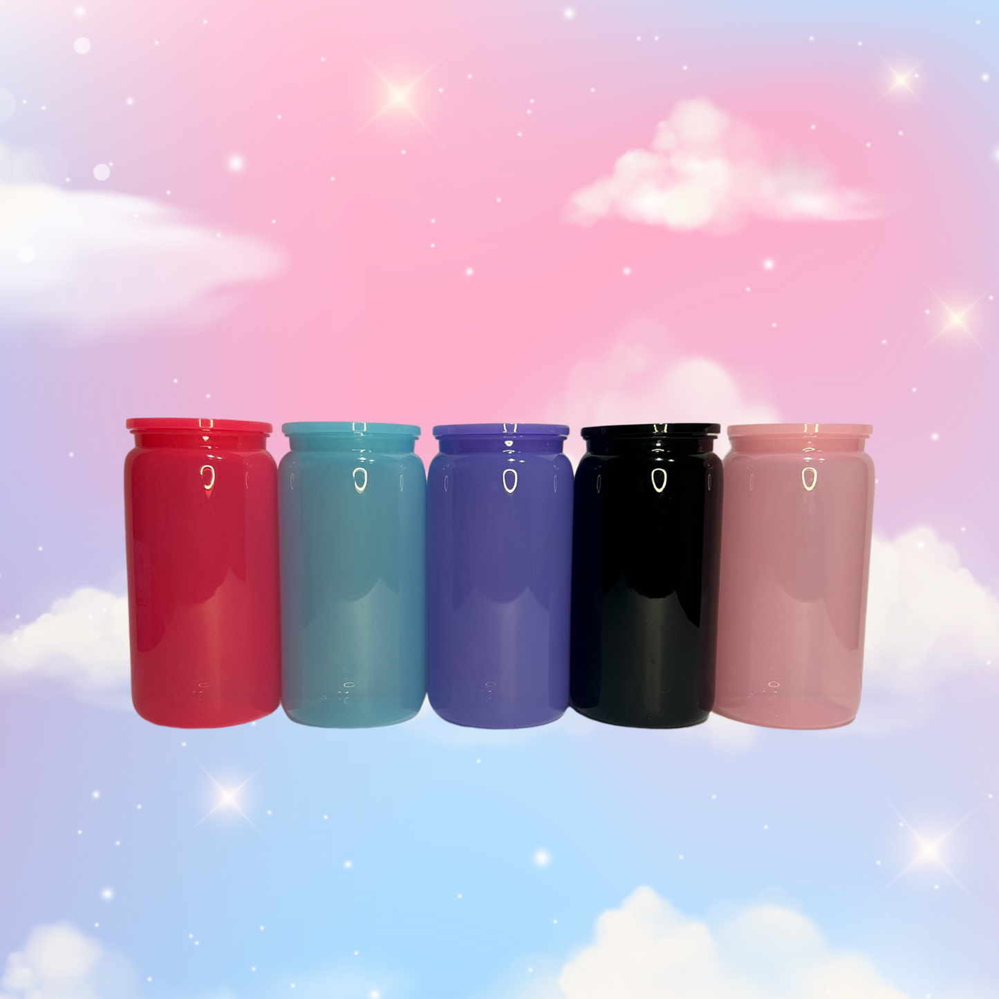 5 Pack Of Blank Acrylic Tumblers