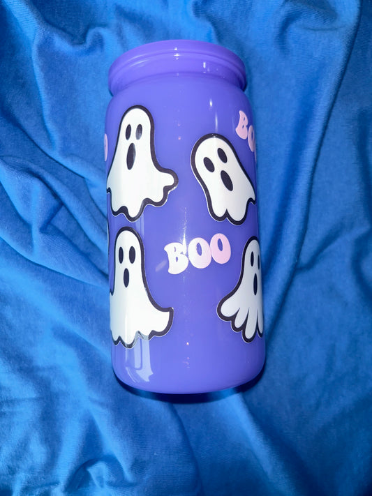 BOO Ghost Purple 16oz Acrylic Tumbler