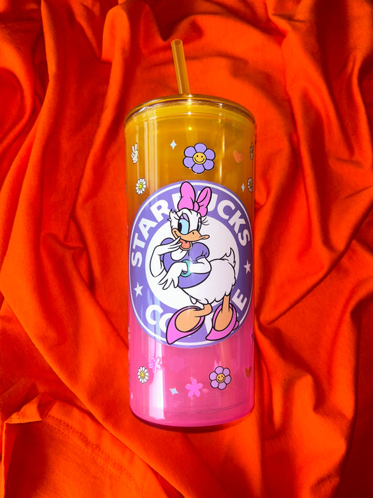 Daisy Pink & Yellow 21oz Tumbler