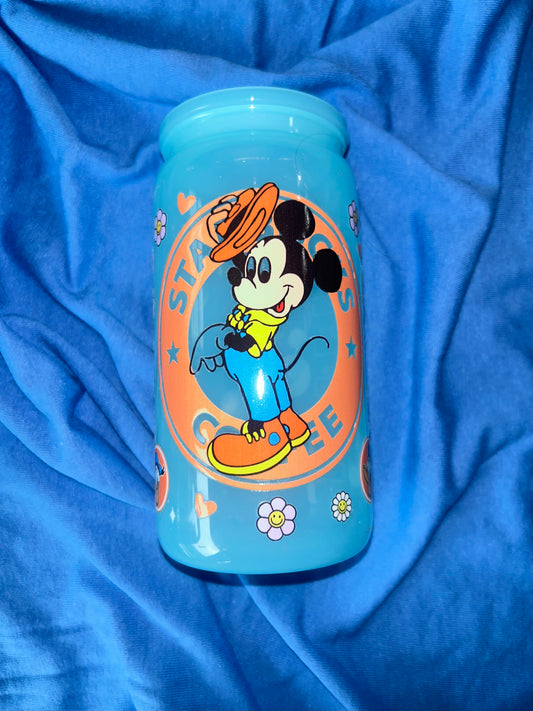 Mouse Boy Teal 16oz Acrylic Tumbler
