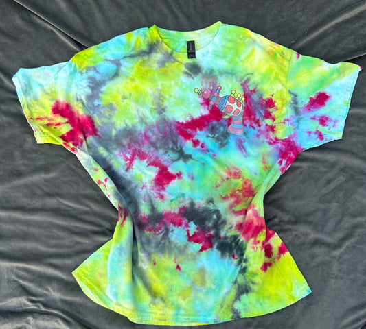 Killer Klowns Tie-Dye – Outer Space Mayhem T-Shirt Or Crewneck Sweater