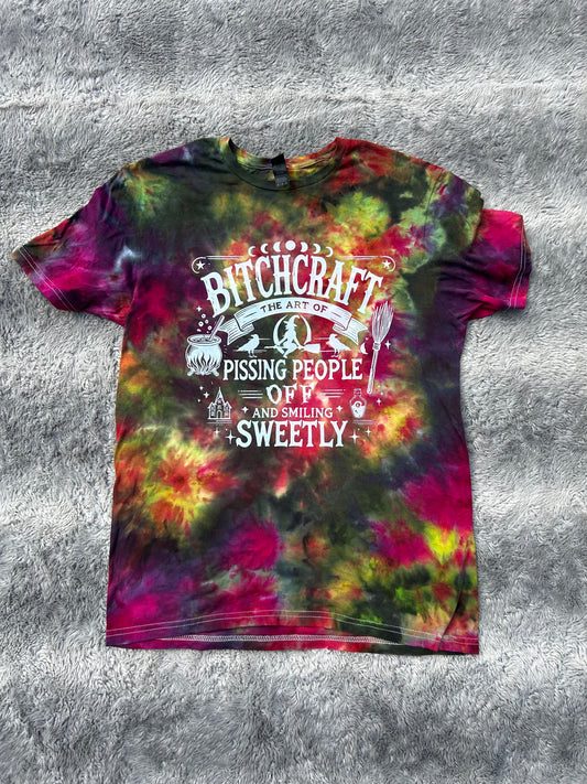 B*tchcraft WitchCraft Tie Dye T-Shirt Or Crewneck Sweater