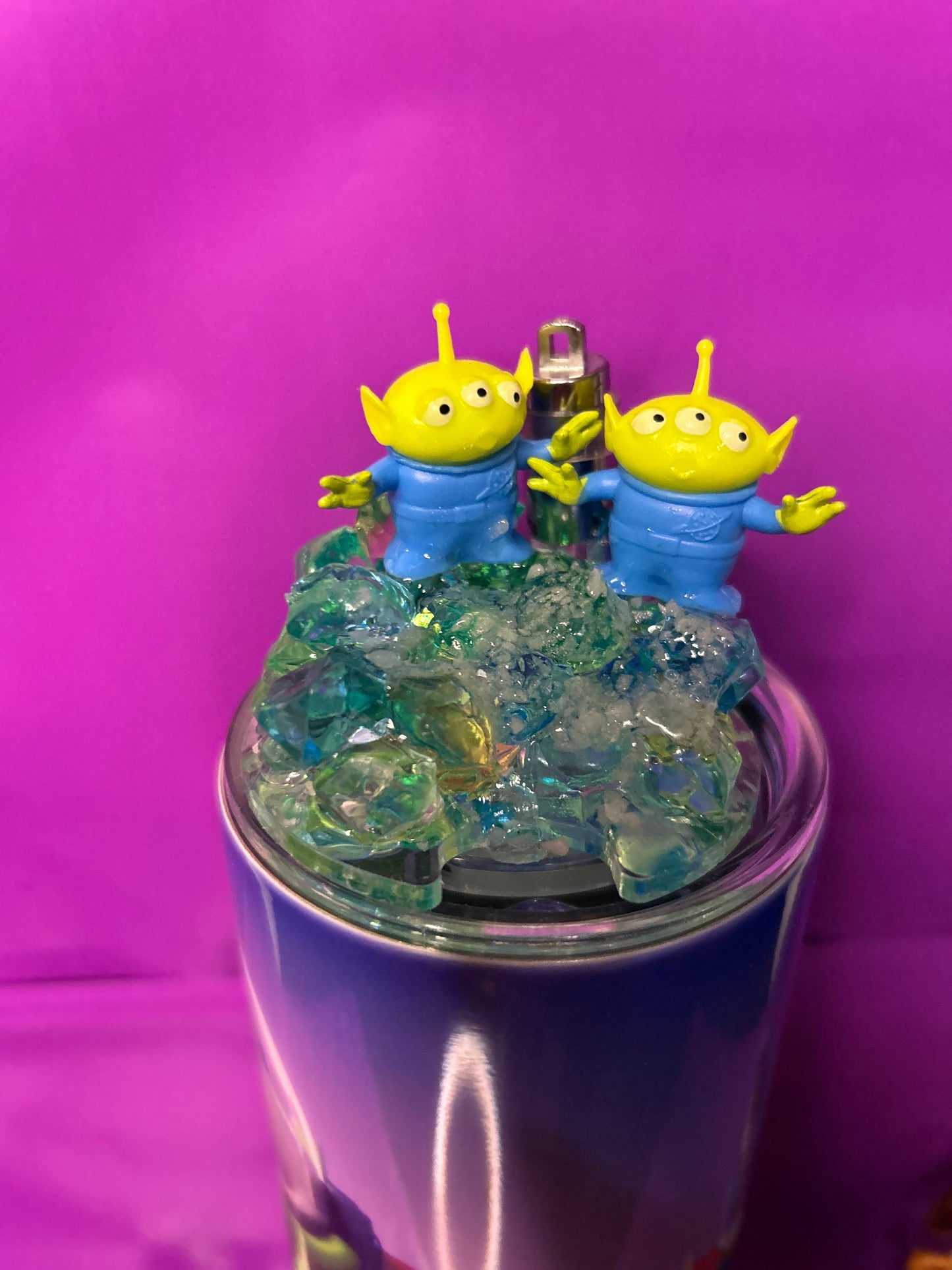 Buzz & Little Green Men ( Aliens )Tumbler With Matching Light Up Lid