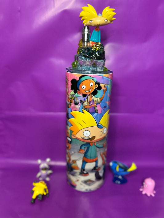 Hey Arnold! 20oz Stainless Steel Tumbler With Matching Light Up Lid